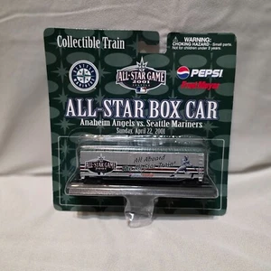 All-Star Box Car Anaheim Angels vs Seattle Mariners 2001 Collectible Train NIP - Picture 1 of 2