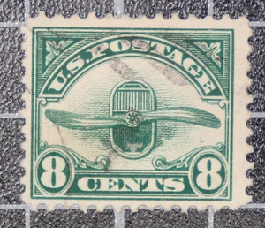 Scott C4 8 Cents Propeller Used Nice Stamp SCV $15.00 - Picture 1 of 1