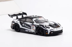 Aurora 1:64 Black 992 GT3 RS #37 Racing Sports Model Diecast Metal Car - Picture 1 of 10