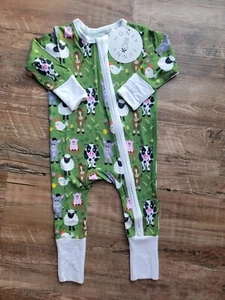 childrens bamboo footie pajamas  - Picture 1 of 4