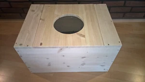 Kaninchen Buddelkiste Wühlkiste Lara mit Deckel Natur Holz ca. 59x43x32cm - Bild 1 von 4