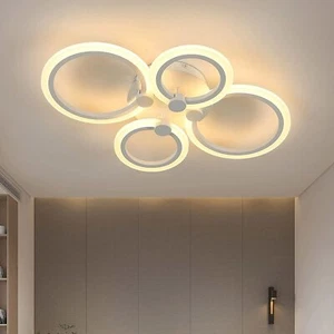 34W Moderne LED Deckenleuchte Warmweiß Runde Deckenlampe Schlafzimmer Esszimmer - Bild 1 von 5