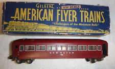 American Flyer 735 operating passenger car - replaced link w/knuckle couplers OB