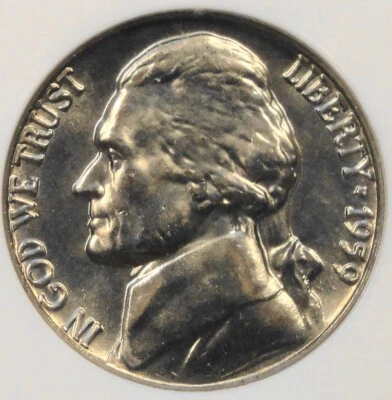 1959 Jefferson Nickel NGC Certified MS66 - Image 1 of 4