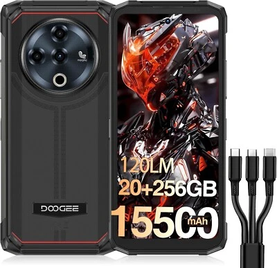 Smartphone DOOGEE Fire 6 Power 4G Resistente Android 14 20GB+256GB 15500mAh Desbloqueado Foto 1 de 4