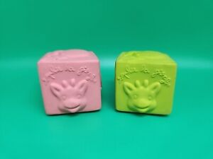 Vulli Sophie La Giraffe Cube Block Set Teether Soft Toy Natural Rubber Baby Bug