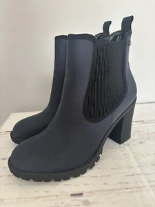 Simply Vera Wang Clara Stiefeletten Blau 7,5M Slipper Blockabsatz Stretch - Bild 1 von 17