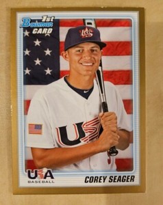2010 Bowman Draft Picks & Prospects #BDPP108 Corey Seager Gold Rookie USA