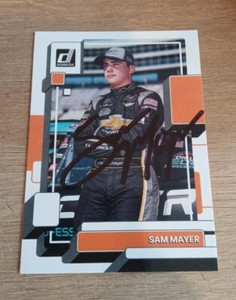 Sam Mayer Autographed NASCAR Trading Card