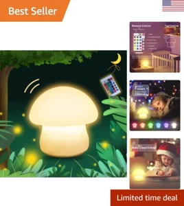 Mushroom Lamp, Rechargeable Mushroom Night Light, Multi-Color LED Mushroom Ni... - Picture 1 of 7