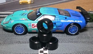 Neumáticos de coche ranura 2pr PGT-20124LM se adapta a SCALEXTRIC FORD GT-R C3136 y C3088 - Imagen 1 de 1