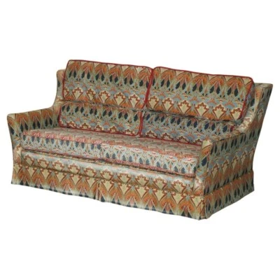 LIBERTY OF LONDON IANTHE UPHOLSTERED VINTAGE SOFA FOR RESTORATION FABRIC REPAIRS - Image 1 of 4