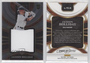 2023 Panini Select Rookie Jumbo Swatch Jackson Holliday #PJS-JH