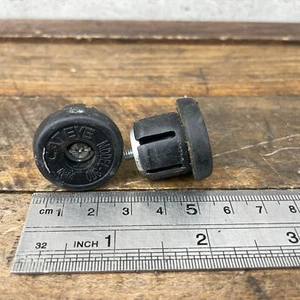 Vintage Cat Eye Bar End Plug Model 300 Black Drop Bar Handlebar Caps Cateye B1 - Picture 1 of 8