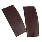 Pair Stirrup Leather Blocks Protector Sleeves Brown And One Size 