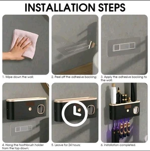 Intelligent UV Toothbrush Sanitizer Holder And 5 Slots Toothbrush Holders,... - Bild 1 von 8