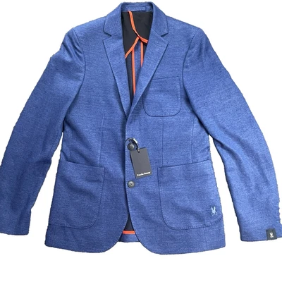 Psycho Bunny Sport Jacket Men’s SZ 36R Blue Kent Linen Contemporary Fit NWT - Image 1 of 4