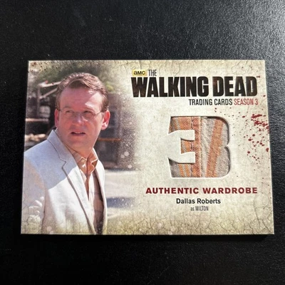 Tarjeta de armario 2014 The Walking Dead temporada 3 Dallas Roberts como Milton M35 Foto 1 de 2