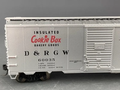 HO Accurail AAR 40’ Rio Grande "Cookie Boxcar" #60035 RTR con KD’s Mtl Wls HO5634 Foto 1 de 4