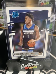 2020-21 Panini Donruss Rated Rookies Anthony Edwards #201 Rookie RC Timberwolves - Foto 1 di 2