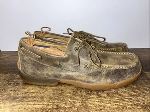 Twisted X Chukka Driving Moc Herren Größe 11 M Schuhe Braun Freizeit Leder Schuhe - Bild 1 von 10