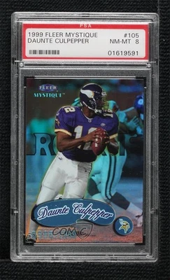 1999 Fleer Mystique Rookie /2999 Daunte Culpepper #105 PSA 8 Rookie RC - Image 1 of 2