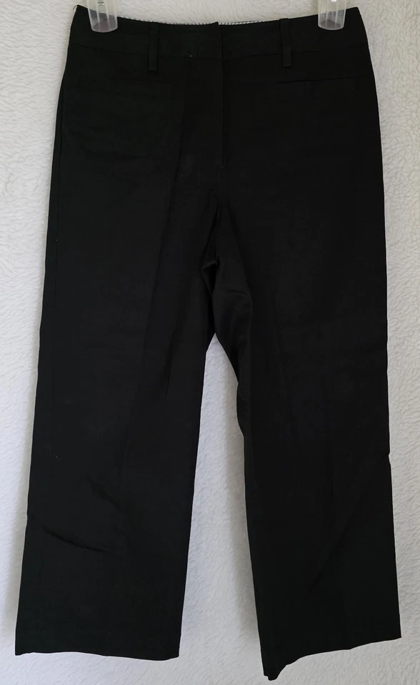 Pantalones capri Larry Levine para mujer talla 4 botones cremallera Foto 1 de 4