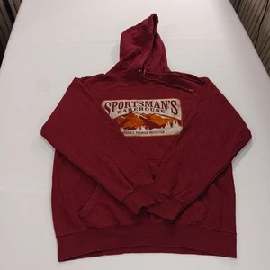 Sportsman's Warehouse Herren rot Kordelzug Hoodie Grafik verblasst Sweatshirt Gr. L - Bild 1 von 24