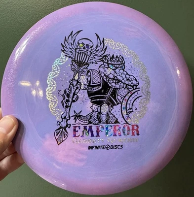 2022 Infinite Discs Emperor Garrett Gurthie 170g Swirly Purple Pink Halo - Image 1 of 4
