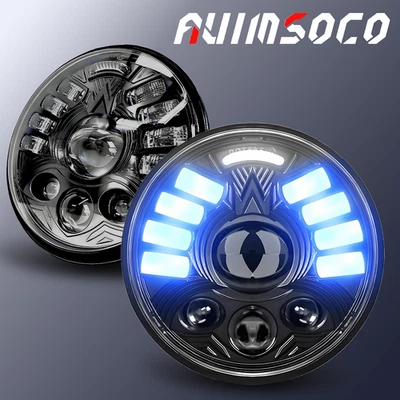 2PCS 5-3/4 5.75" Faros LED con/DRL intermitentes for BMW 325i 528i 535i 735i E30 - Image 1 of 4