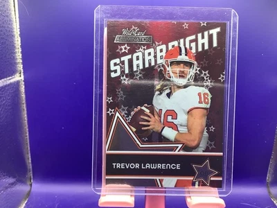 Trevor Lawrence Starbright Red (RC) 2021 Wild Card Alumination - #SB-1 - Image 1 of 2