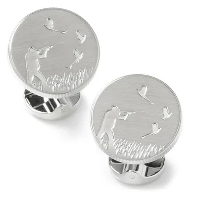 Hunter Silver Cufflinks - Image 1 of 4