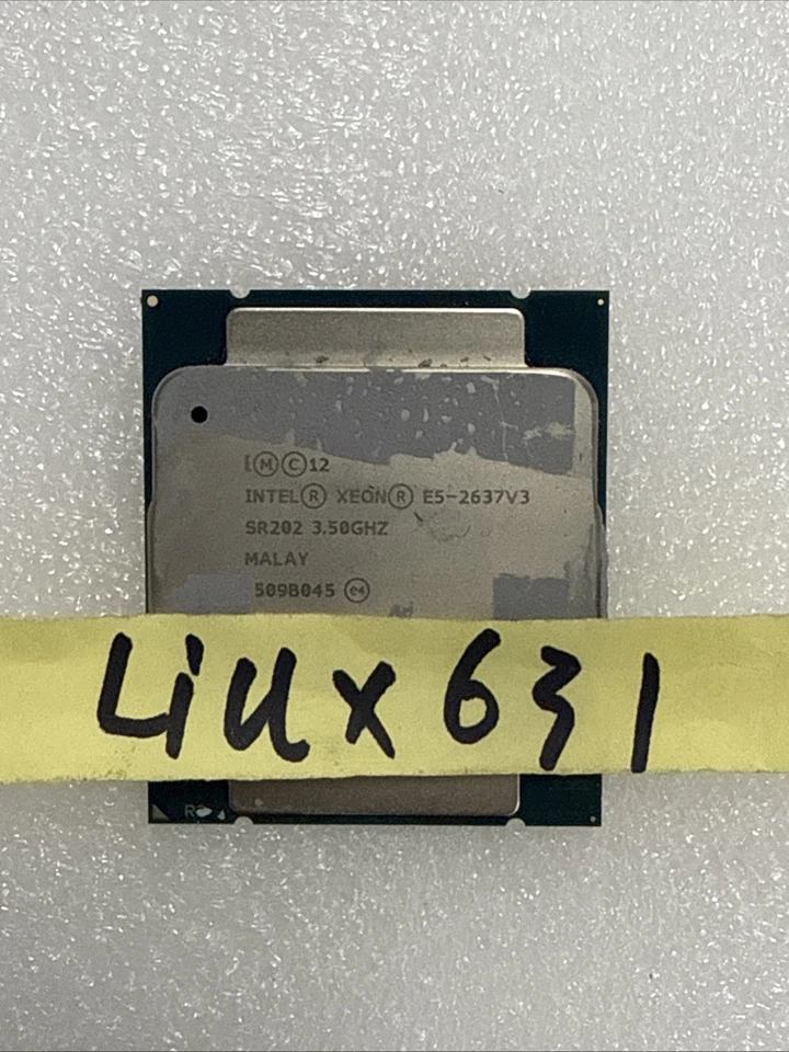 SR202 INTEL XEON E5-2637 V3 3.50GHZ 4 CORE 15MB L3 CACHE 135W LGA2011-3 - Image 1 of 1