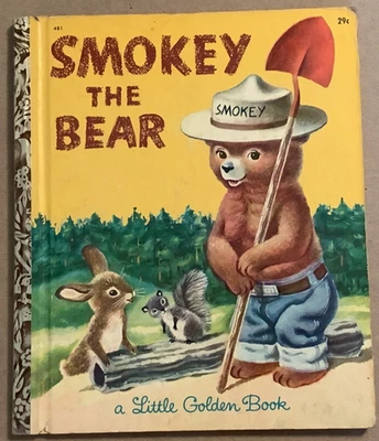 VG 1955 HC Early Little Golden Book ED Smokey Bear Джейн Вернер Ричард Скарри - Изображение 1 из 4