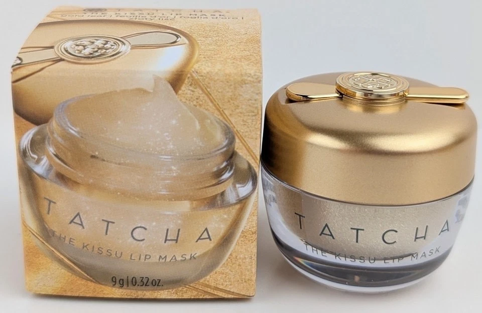 Tatcha The Kissu Gold Leaf Lip Mask - Gold Shimmer 9g/0.3oz. New In Box HTF - Image 1 of 2