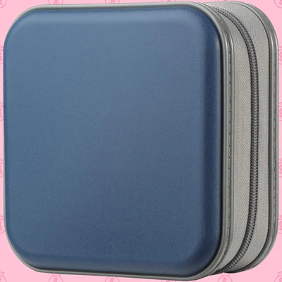 Estuche para CD de 48 discos Bolsa de almacenamiento de DVD Cartera Portátil Organizador de VCD Azul Oscuro Foto 1 de 4