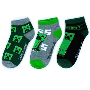 Minecraft Kids Socks 23/26, 3 Pairs - Picture 1 of 3