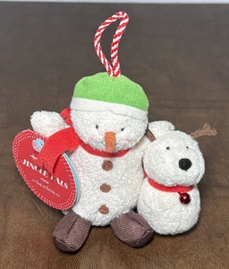 NEU Hallmark Jingle Pals Plüsch Weihnachtsschmuck Schneemann & Hund 2. in Serie - Bild 1 von 12