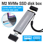 M.2 Nvme Sata Ssd External Hard Disk Enclosure Case To Usb 3.2 Usb-C Ssd Adapter