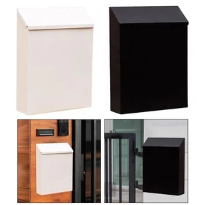 Wall Mounted Mailbox Drop Box with Lock with Key, Wall Hanging Mail Box - Picture 1 of 15
