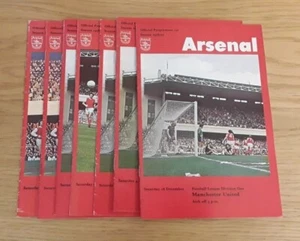Arsenal 1976/77 Selection of Home League Programmes from menu Away Teams M-W - Picture 1 of 7