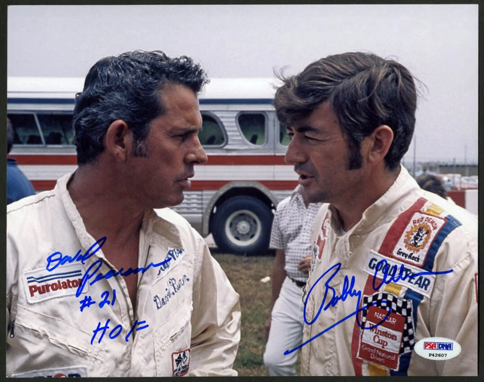 David Pearson & Bobby Allison DUAL SIGNED 8x10 Photo NASCAR PSA/DNA AUTOGRAPHED - Image 1 of 1