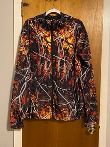 Mens Moonshine Attitude Attire Wildfire Camouflage Lightweight Jacket Size Large - Picture 1 of 7