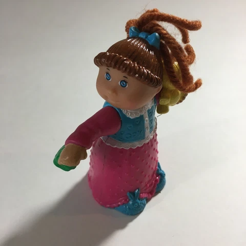 VINTAGE PVC TOY CBK CABBAGE PATCH KIDS 3" 1992 O.A.A. w/TEDDY BEAR Collectible Cover