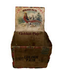 RARE - Antique Golden Pair Cigar Box & Label