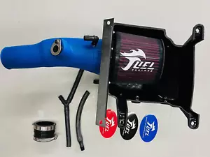 Fuel Customs Intake Air Filter Kit w/ Air Box Blue Yamaha Raptor 700 All Years - Picture 1 of 3