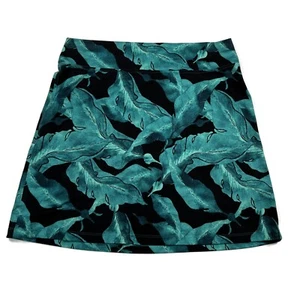 Patagonia Morning Glory Skirt Women Medium Green Black Abstract Geometric Floral - Picture 1 of 5