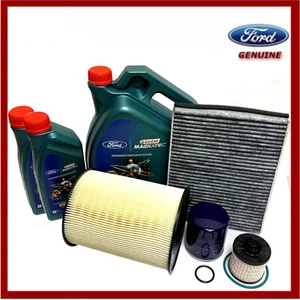 Genuine Ford Focus ST 2.0 TDCi Service Kit Oil Air Cabin Diesel Filter & 7L Oil - Picture 1 of 1