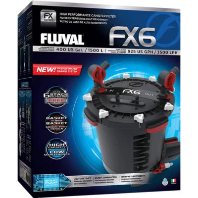 FLUVAL FX6 EXTERNAL CANISTER FILTER - Comes With Media, Marine / Freshwater Use! - Image 1 of 4