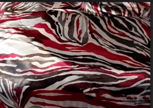 Joann Fabric Silky Prints Feather Lines STR Charmeuse 54" Wide By The Yard - Picture 1 of 2